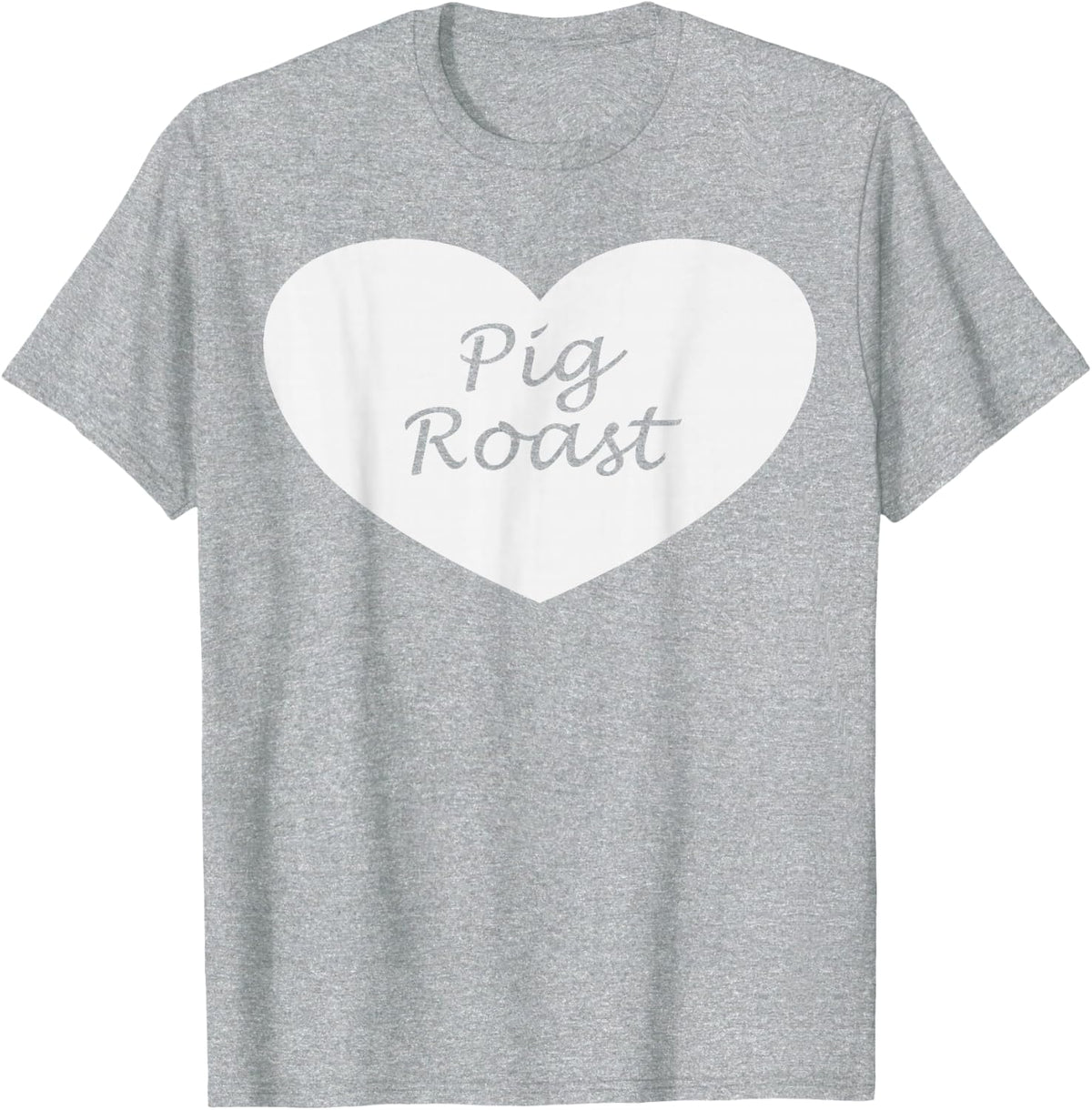Pig Roast Apparel | Cute Funny Roasts Lover Design T-Shirt - Heather Grey