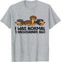 I Was Normal 3 Dachshunds Ago Funny Dachshund T-Shirt - Heather Grey