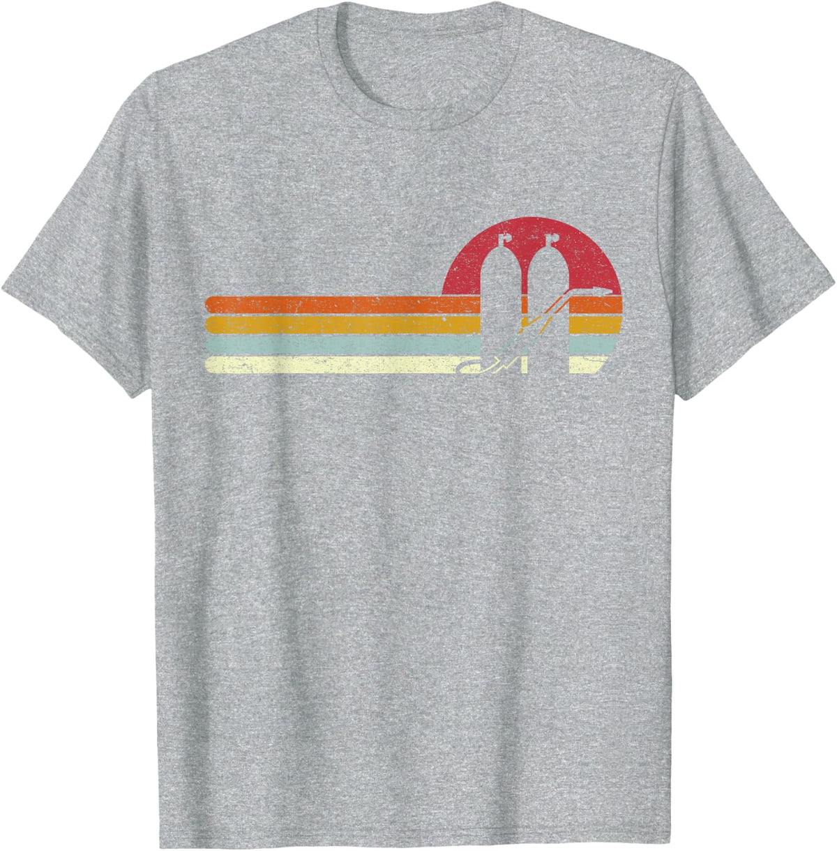 Sunset Welding Machine with Gas for Welders T-Shirt - Heather Grey