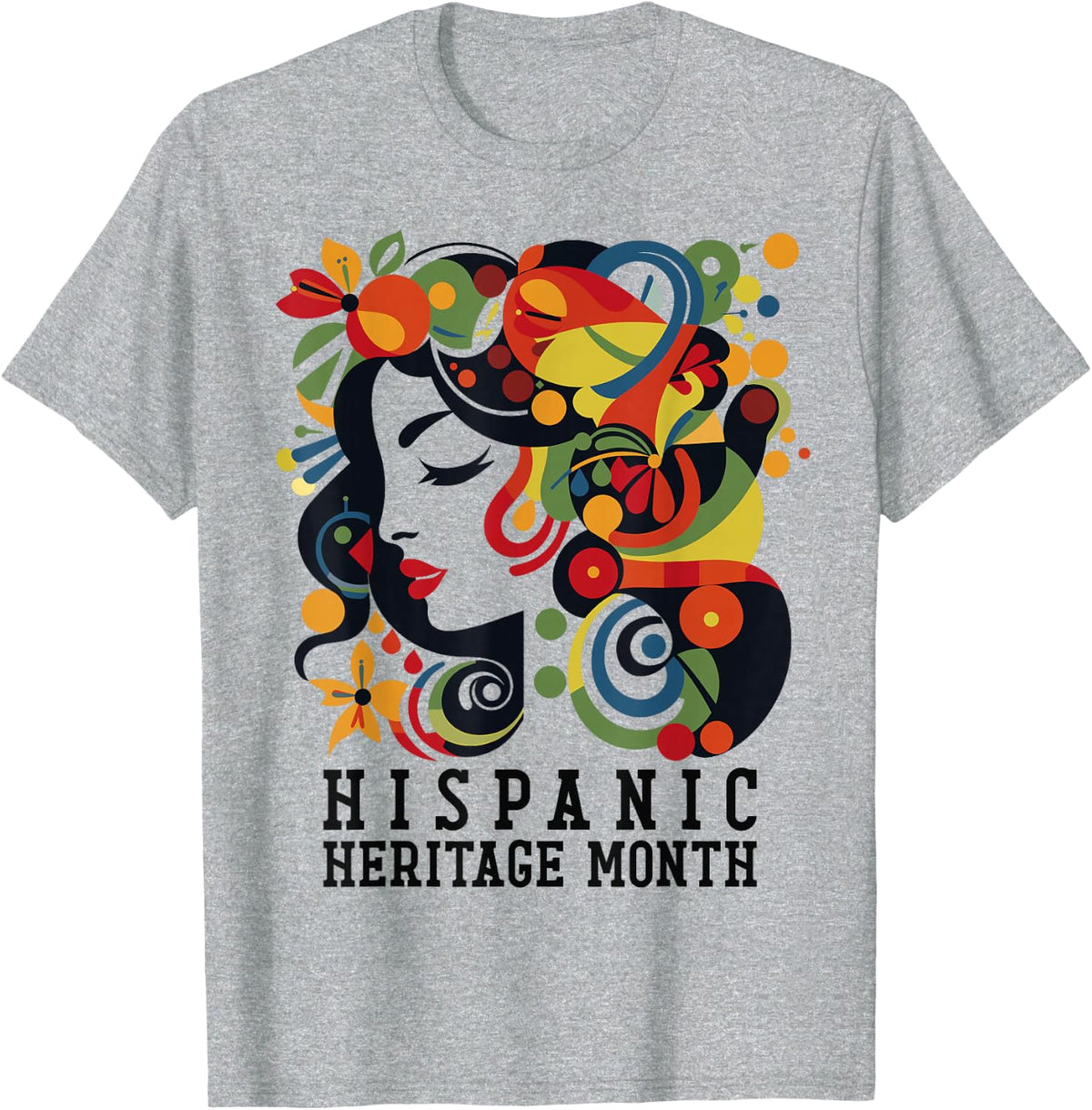 Hispanic Heritage Month Women, Men T-Shirt - Heather Grey