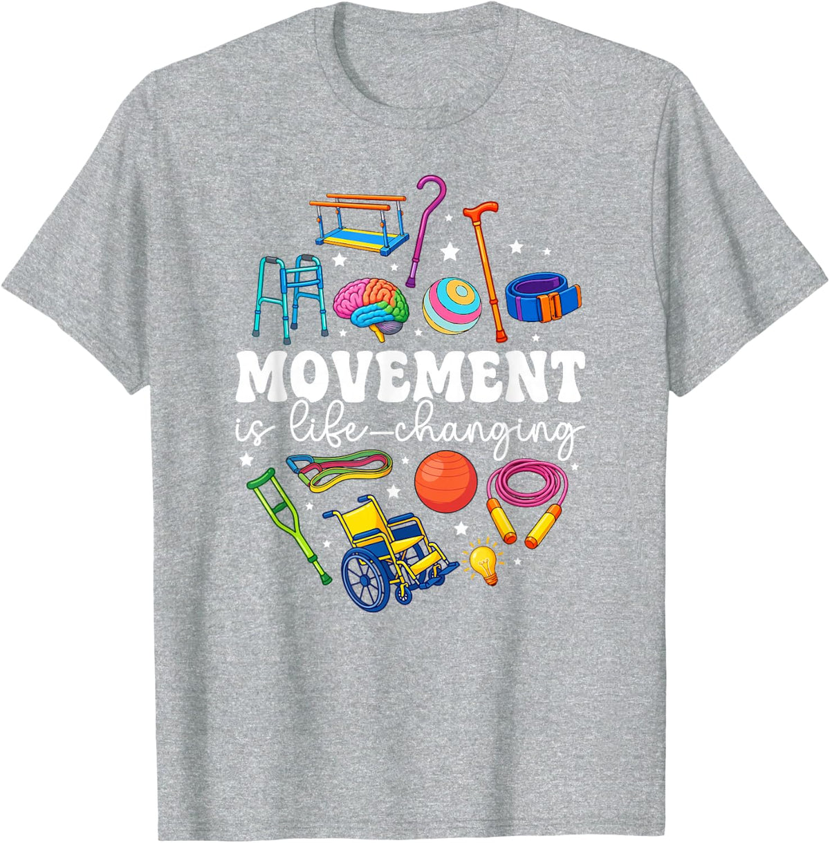 Physical Therapist Appreciation Month Best PT Therapist T-Shirt - Heather Grey